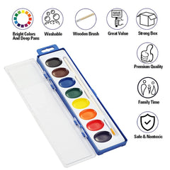 Ezzgol watercolor brush included for smooth washes and easier coloring.