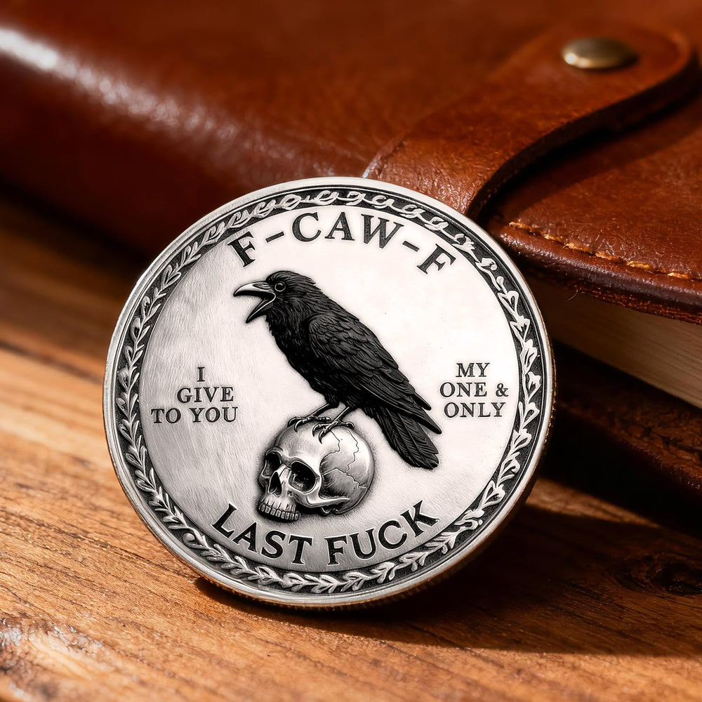 The F-CAW-F Coin comes in compact packaging for easy gifting and storage.