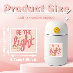 Waterproof FAAFRW Bible verse stickers on bottles and laptops for daily inspiration