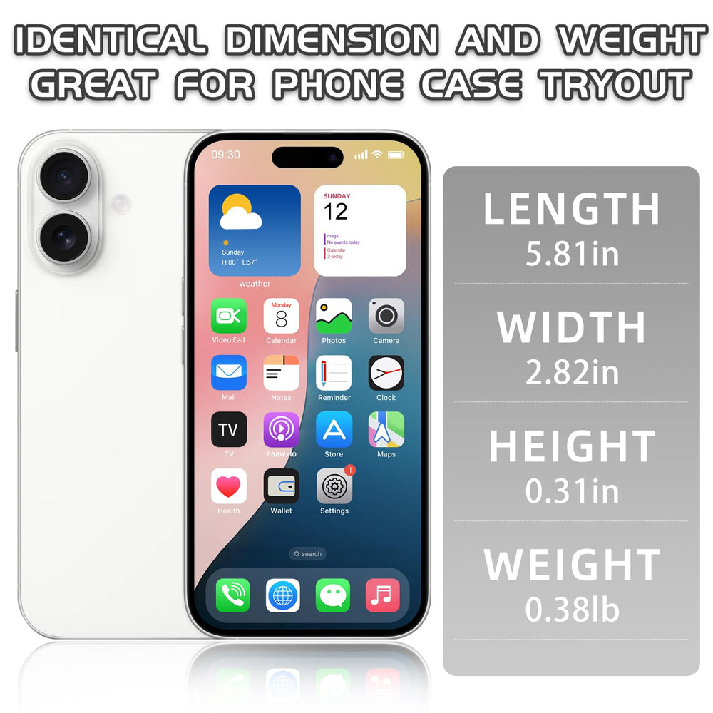 Faawxlo dummy phone side view highlighting durable build for props