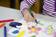 Faber-Castell Jumbo Grip Crayons easily erased on many papers
