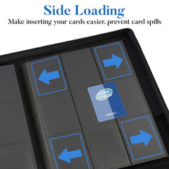Fabmaker 360-pocket card album keeps large collections neatly organized and ready to browse.