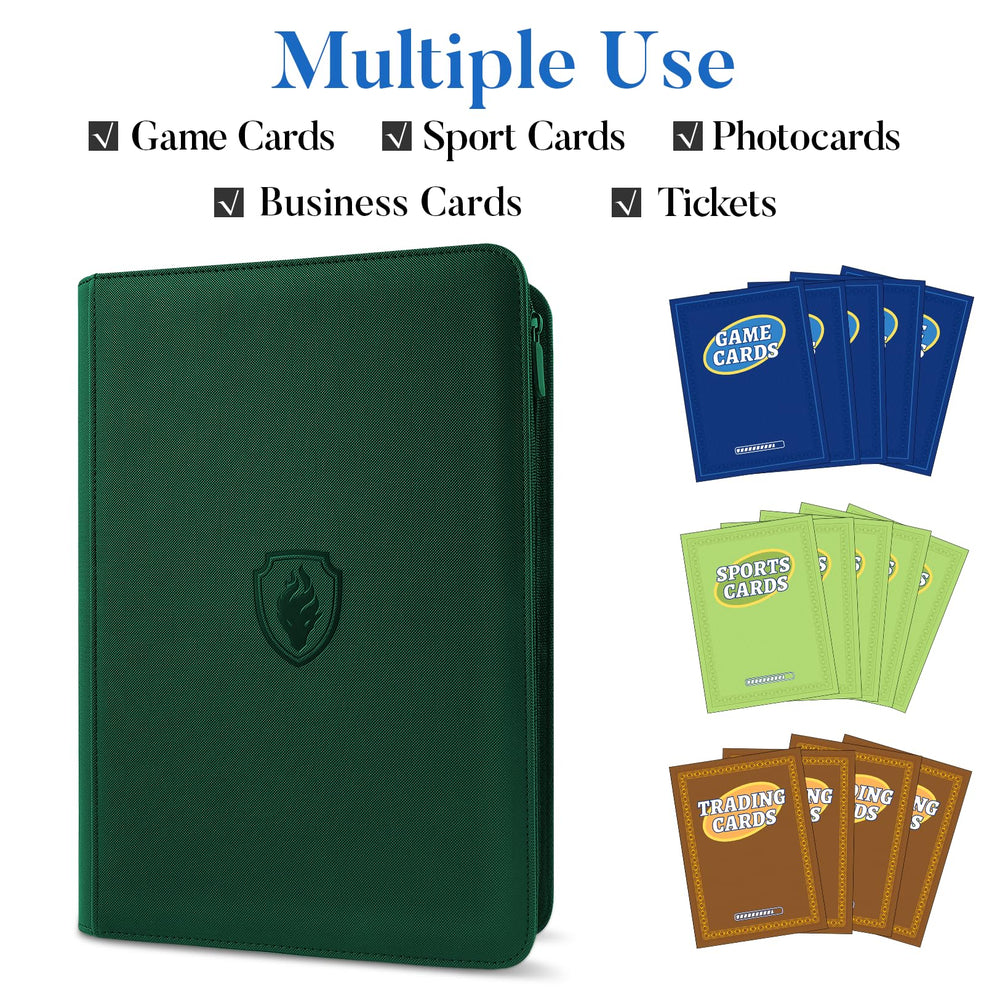 Fabmaker 9-pocket pages hold up to 360 cards for organized storage.