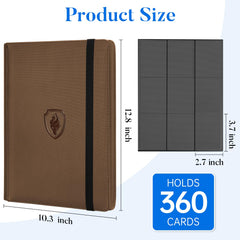 Fabmaker binder in use with a diverse card collection for organization