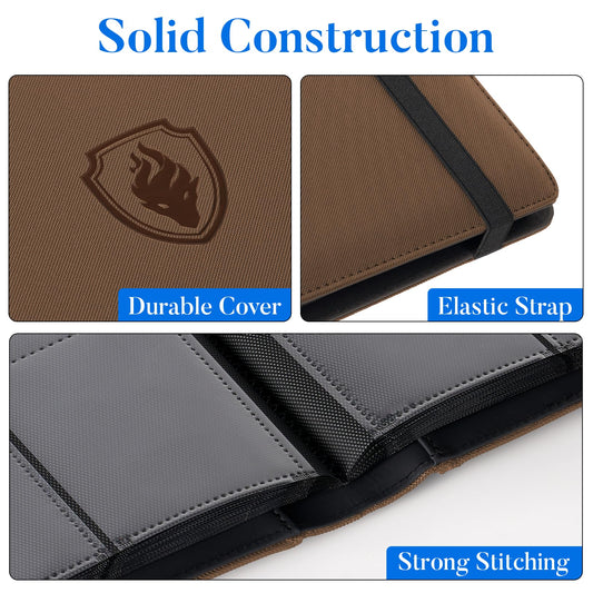 Fabmaker binder side-loading pockets enabling easy card insertion and reduced spills