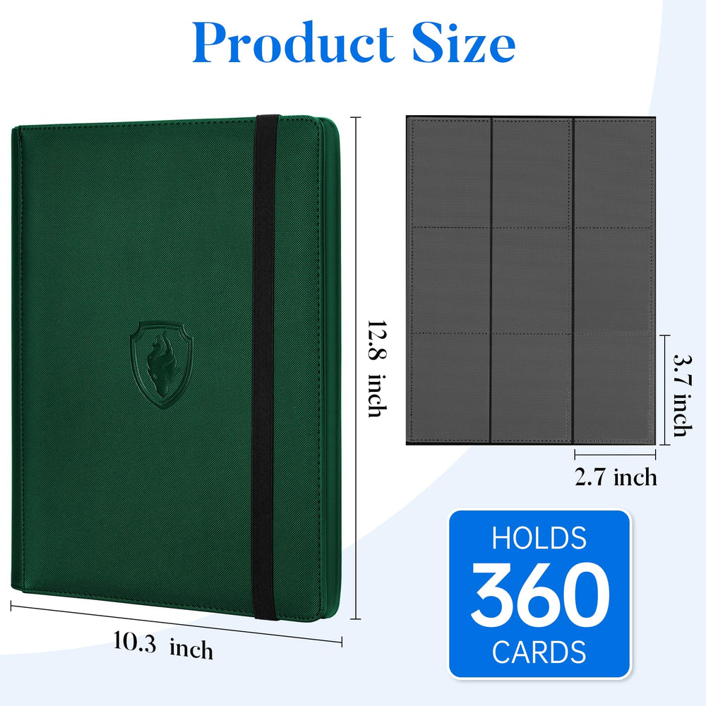 Fabmaker 12.8 by 10.3-inch binder fits sleeved cards securely inside.