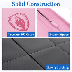 Fabmaker Premium Zip Card Binder side view with durable, dust-resistant construction