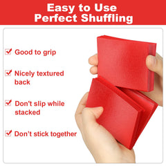 Fabmaker Ruby sleeves 200-pack shuffling grip for smooth deck handling