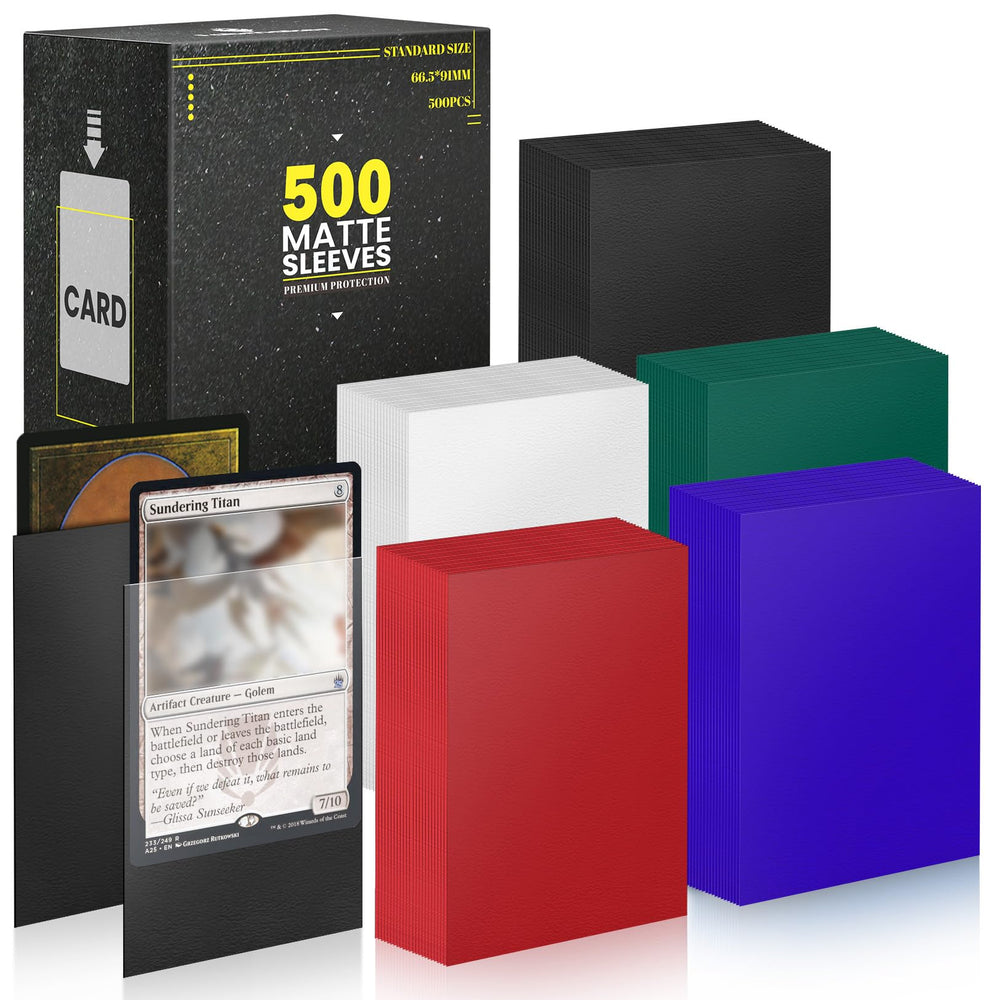 Fabmaker standard sleeves 66x91 front gloss surface for smooth shuffling