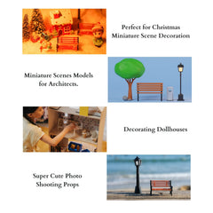 Fabmode 1:25 scale benches showcase detailed craft for dollhouse displays.