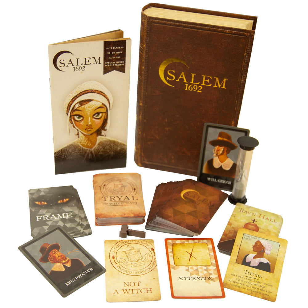 Facade Dark Cites Salem 1692 box with magnetic cover for stylish storage.