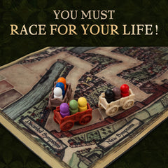 Facade Games Bristol 1350 miniature carts highlight escape options during play.
