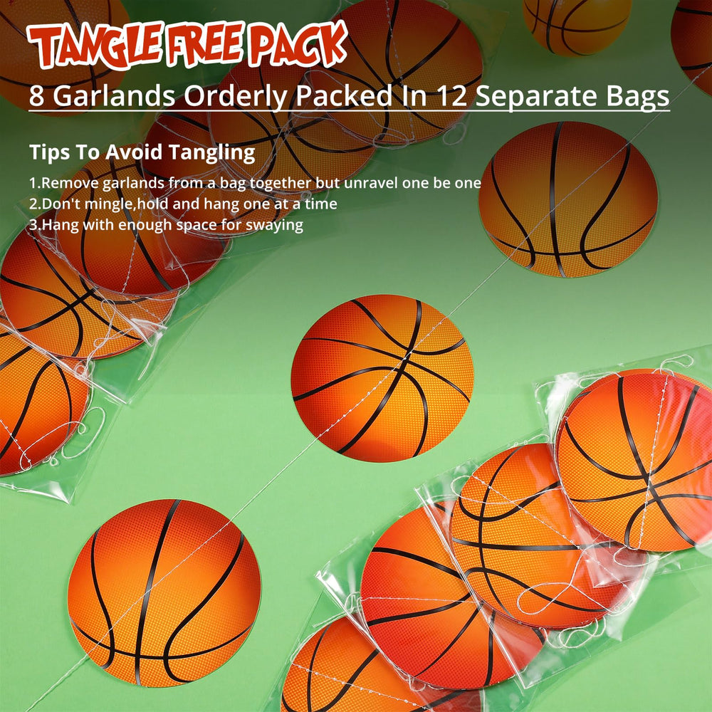 Faccito basketball banner pattern 3 ideal for sports-themed birthday parties.