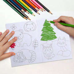 Faccito raccoon coloring page—gentle challenge for little hands during quiet time
