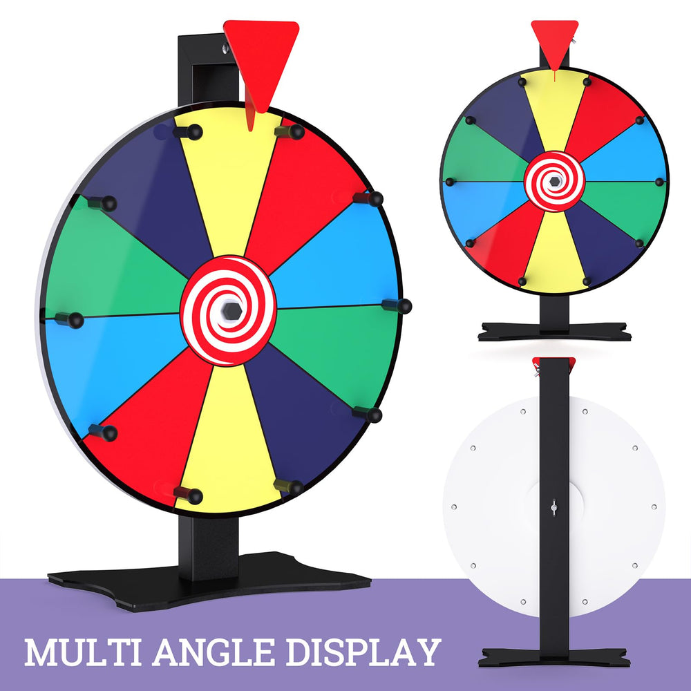 Facilife prize wheel with adjustable tension for controlled suspense.