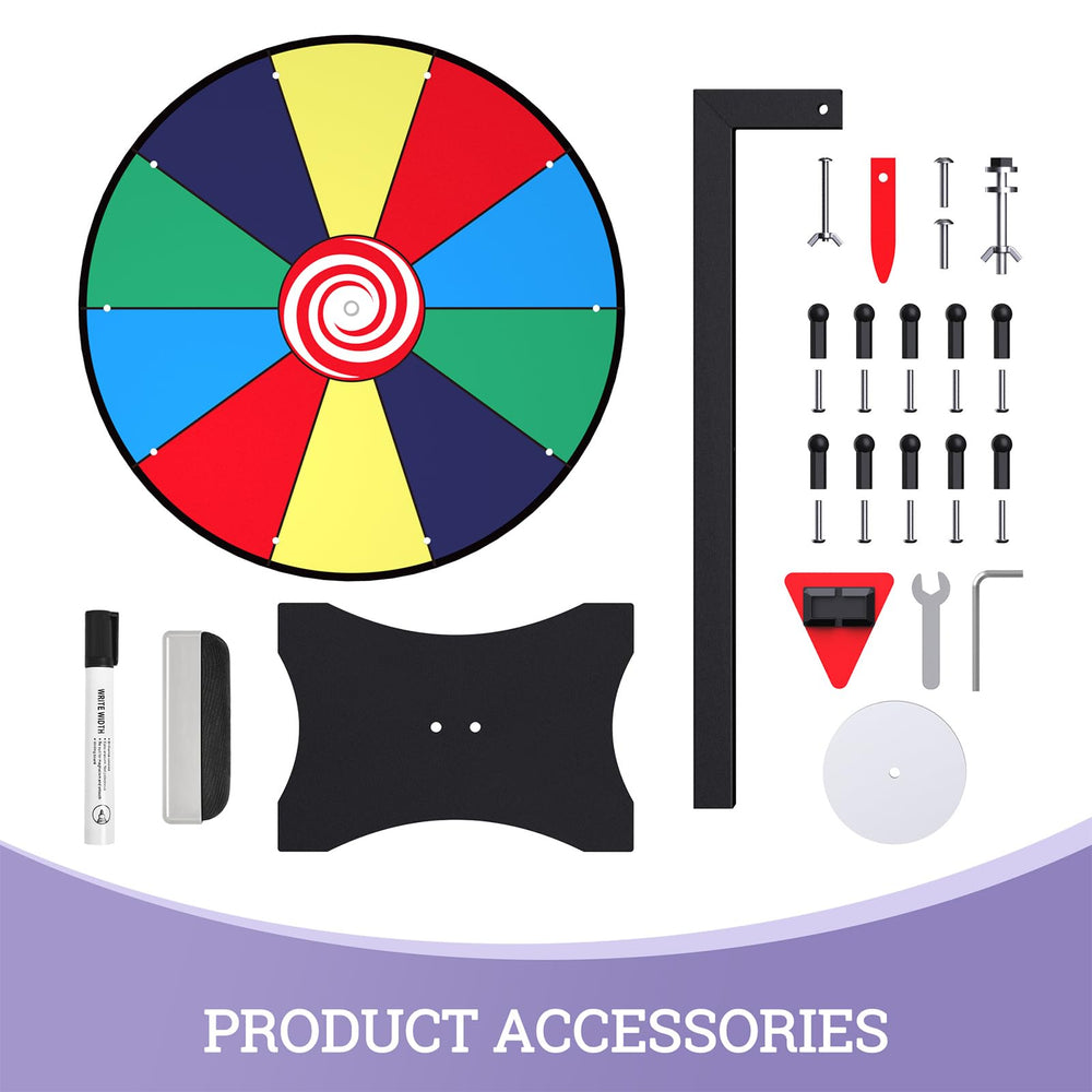 Facilife prize wheel ideal for trade shows, carnivals, and parties.