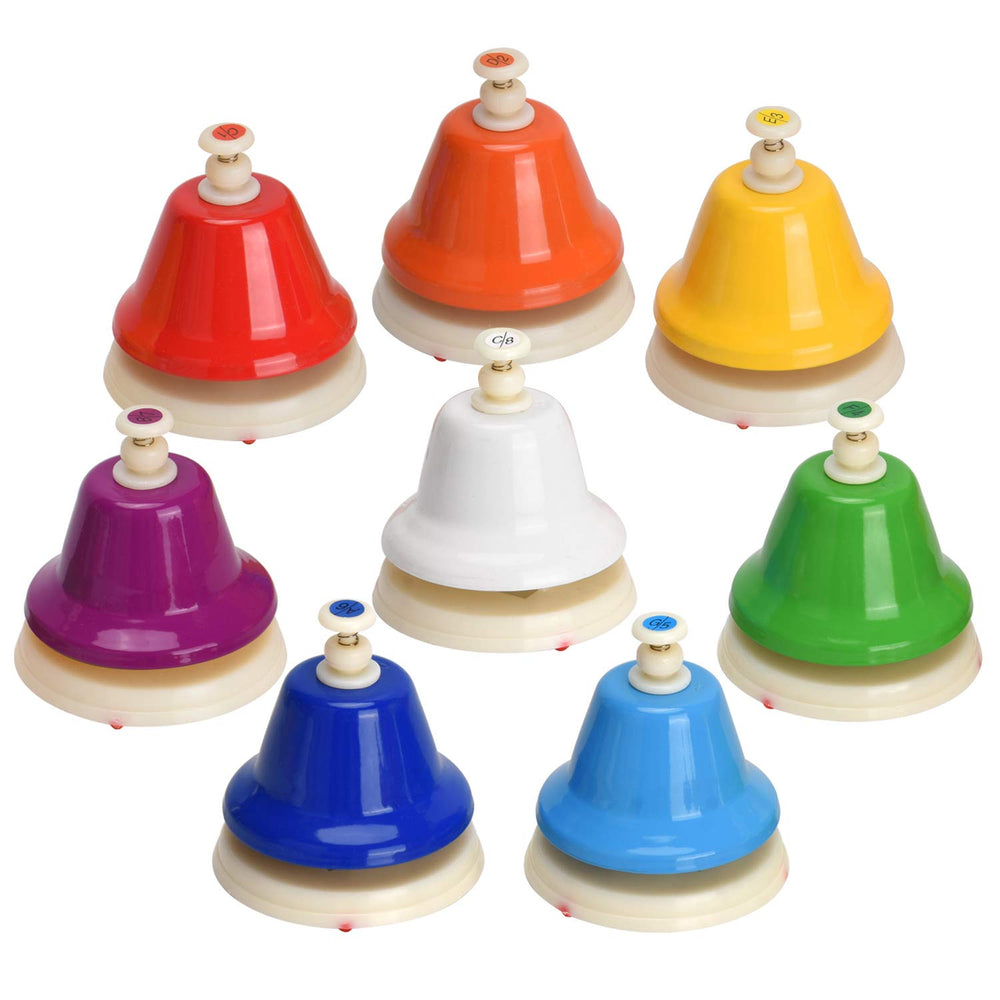 Facmogu classroom percussion bells used in a teaching setting.