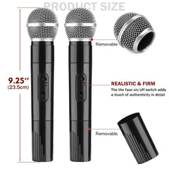 Facmogu realistic microphone prop detail with authentic on off style