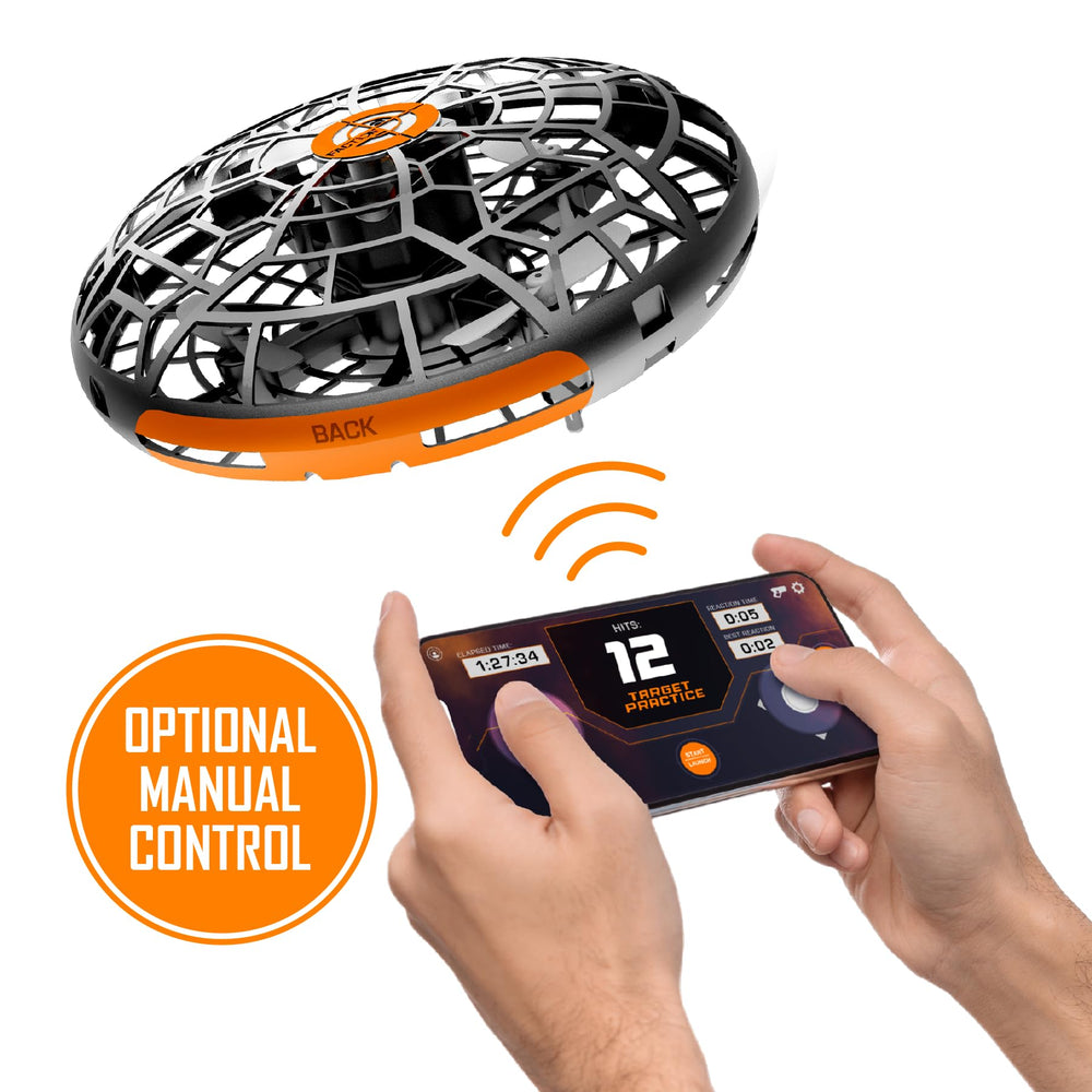 Faction Skyfire app interface shows multi-mode play and GPS tracking.