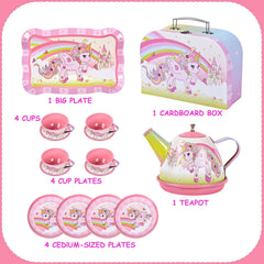 Fairy Toona Unicorn Teacups—bright colors boost storytelling and sharing during pretend meals.