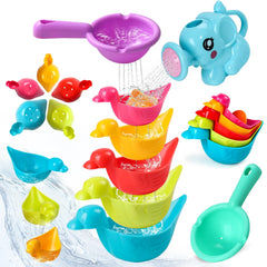 Fajiabao elephant water can bath toy for pouring and coordination