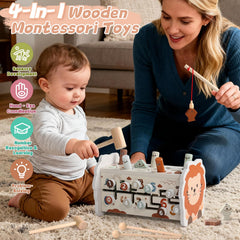 Fajiabao wooden xylophone invites rhythmic tapping to spark early musical awareness.