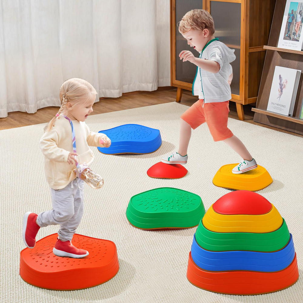 Fanboxk stepping stones support up to 220 lbs for parent-child play