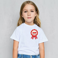 Fancy Land 100days badge sticker design 06 easy peel and apply in classrooms