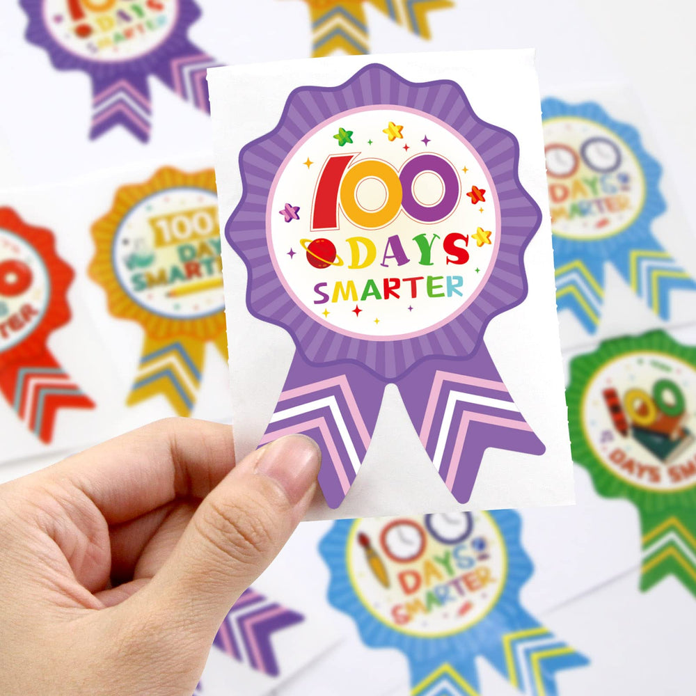 Fancy Land 100days badge sticker design 07 bright designs for bulletin boards