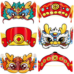 Fancy Land dragon-pattern crown for festive Lunar New Year photo props.