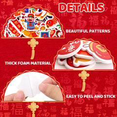Fancy Land God-of-Wealth pattern adds playful prosperity accents