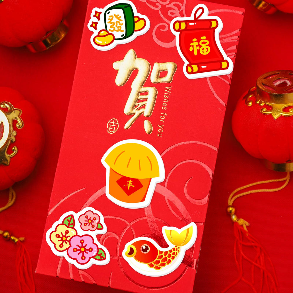 Fancy Land red envelope pattern ideal for greeting cards and DIY gifts