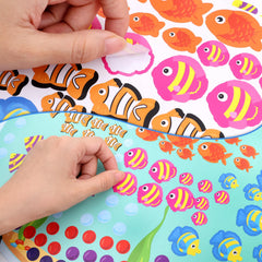 Fancy Land fish-tank-stickers-sheet-1 colorful marine shapes for crafts
