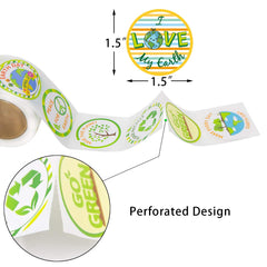 Fancy Land kids sticker designs close-up show cute eco visuals for rewards and activities.