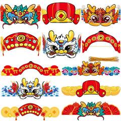 Fancy Land Lunar New Year crowns for school plays and events.