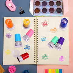 Fancy Land round stamps with delicate patterns to attract attention during grading.