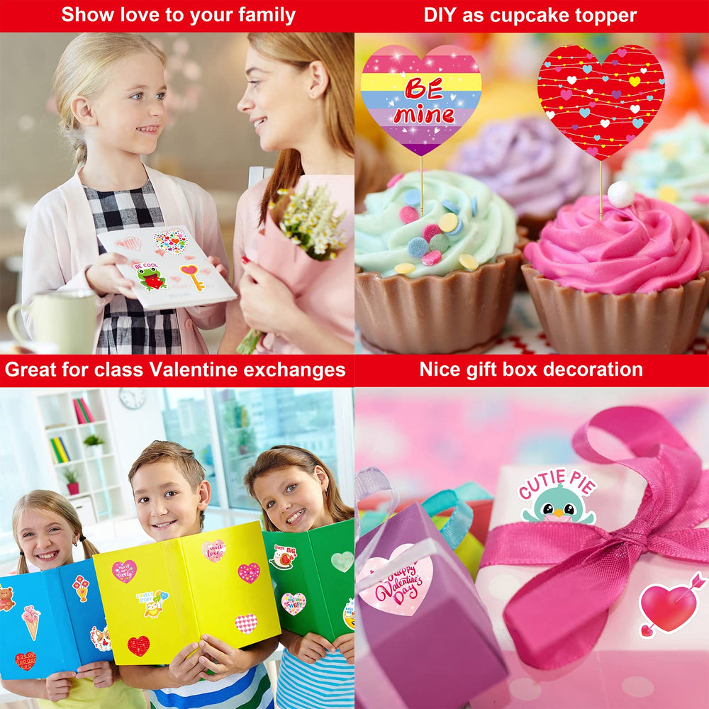 Fancy Land Valentines easy peel stickers, ideal for gifts and classroom crafts