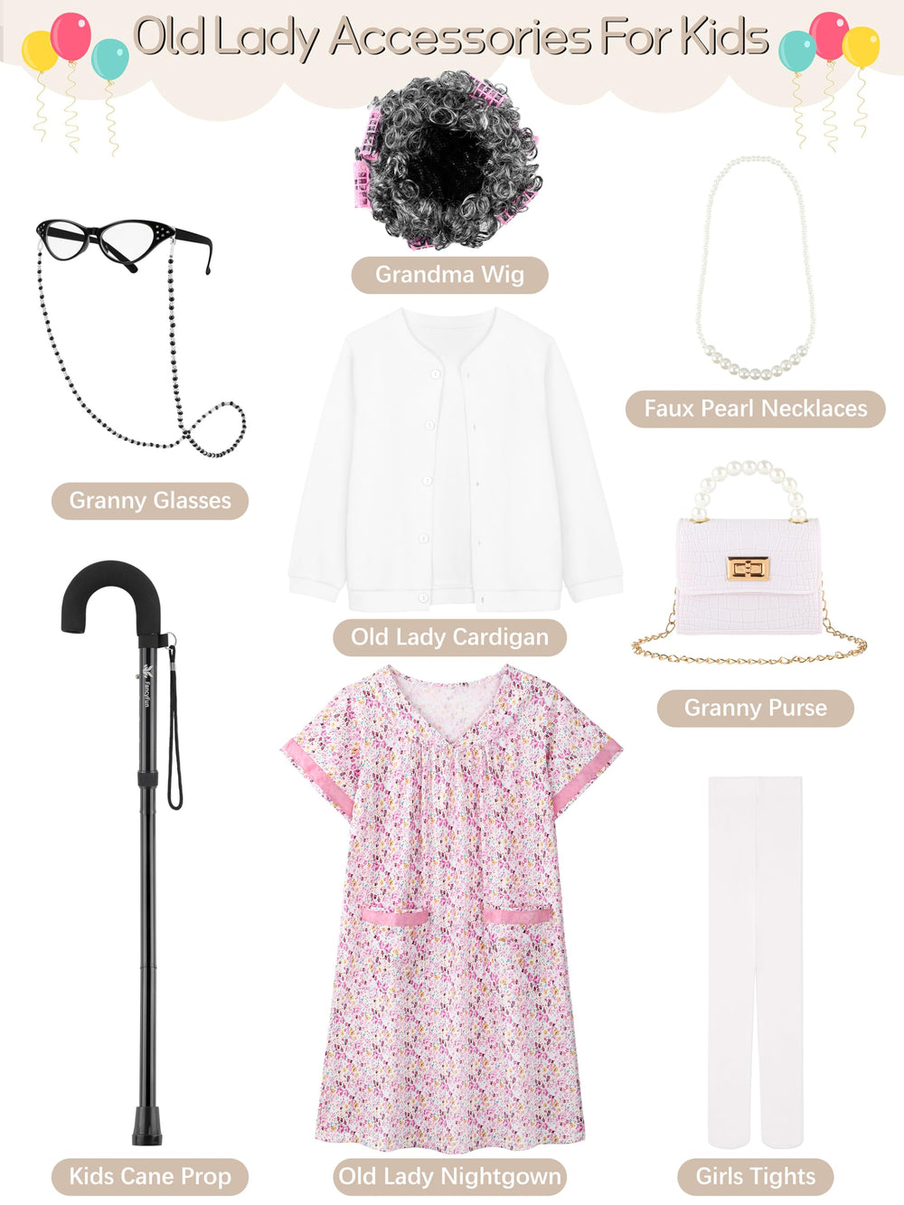 FancyFun faux pearl necklace and purse set adds authentic granny charm