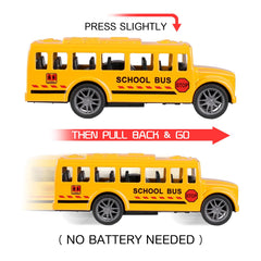 Close-up of FANELEQU die-cast metal bus showing sturdy detailing