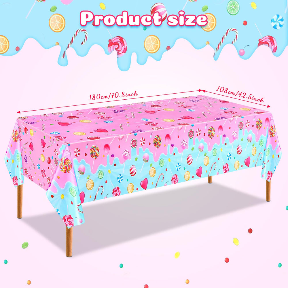 Fanfanwin Candyland tablecloth waterproof design for easy cleanup after snacks