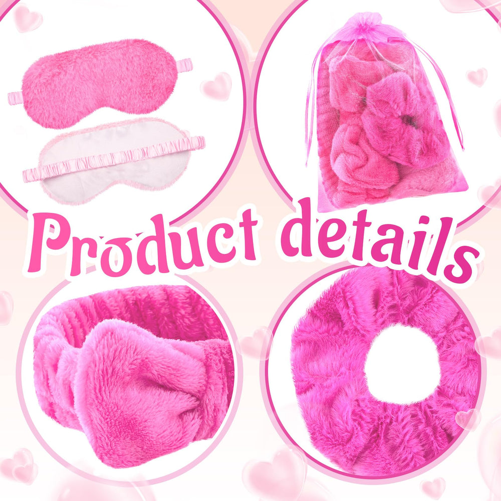 Fanfanwin spa headband keeps hair in place during pampering.