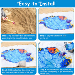 Fantang versatile beach blanket doubles as a comfy outdoor mat