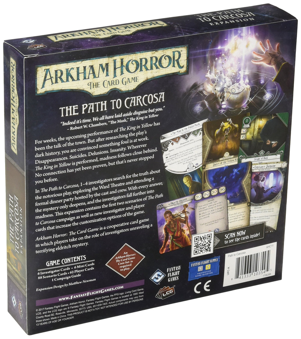 Fantasy Flight Games Arkham Horror Card Game Path to Carcosa ward theatre scene invites strategic collaboration