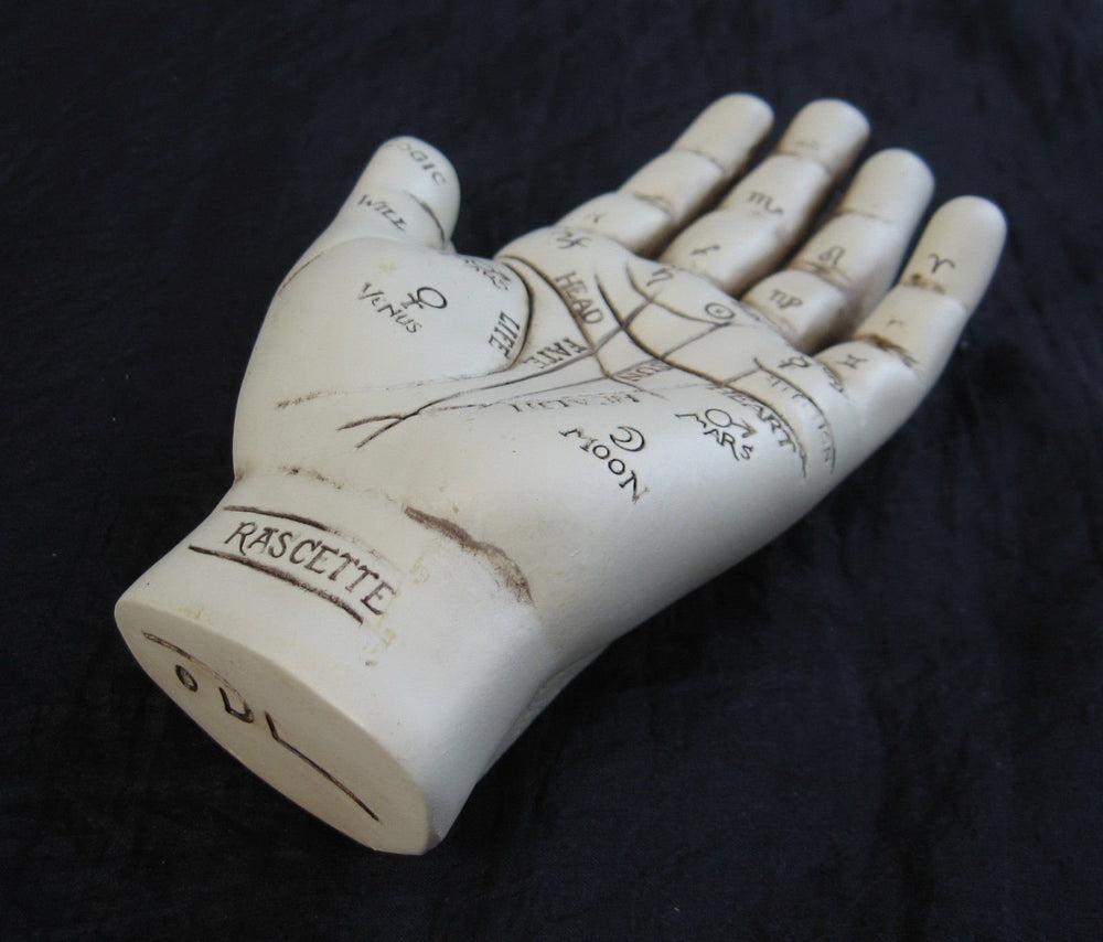 Fantasy Gifts resin palm-reading desk decor suitable for study or altar