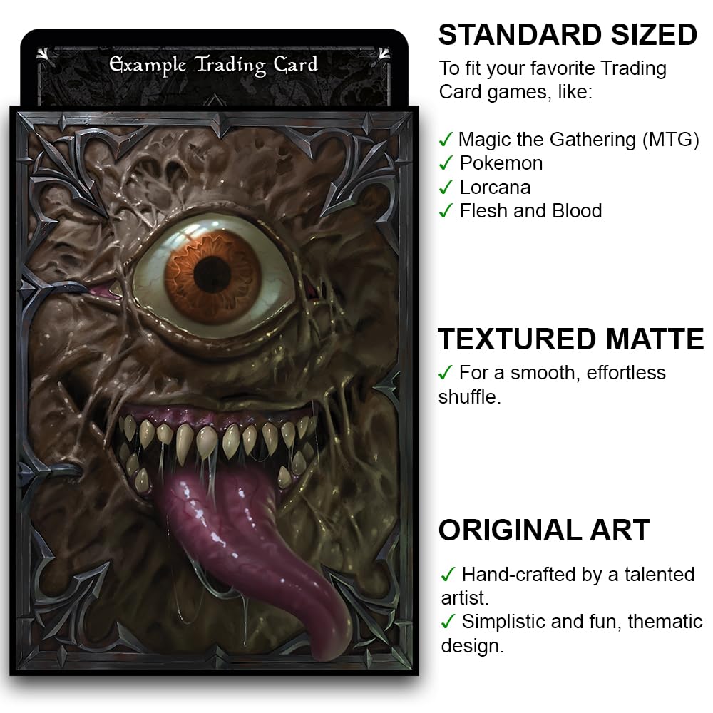 Fantasy North Book of Fiends artwork sleeve, textured matte finish supports smooth shuffling.
