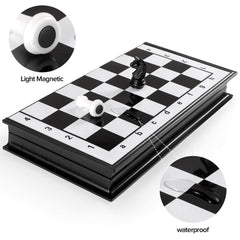 FanVince chess board open to 9.5 inches for easy planning.