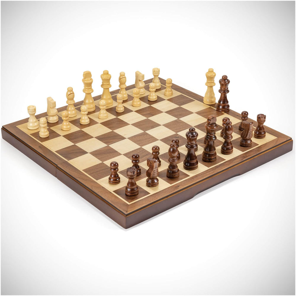 Gift-ready FanVince chess set packaging suitable for gifting.