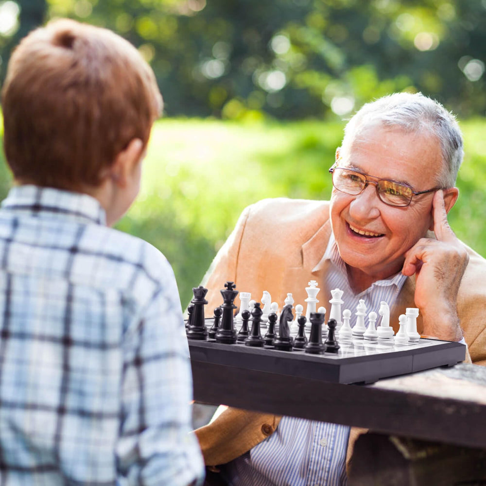 FanVince travel chess set supports family game nights and shared attention.