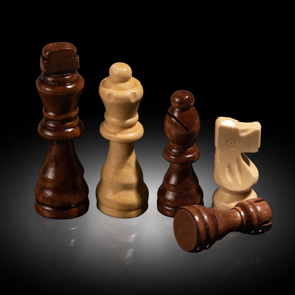 Close-up of FanVince walnut pieces highlighting detailed craftsmanship.