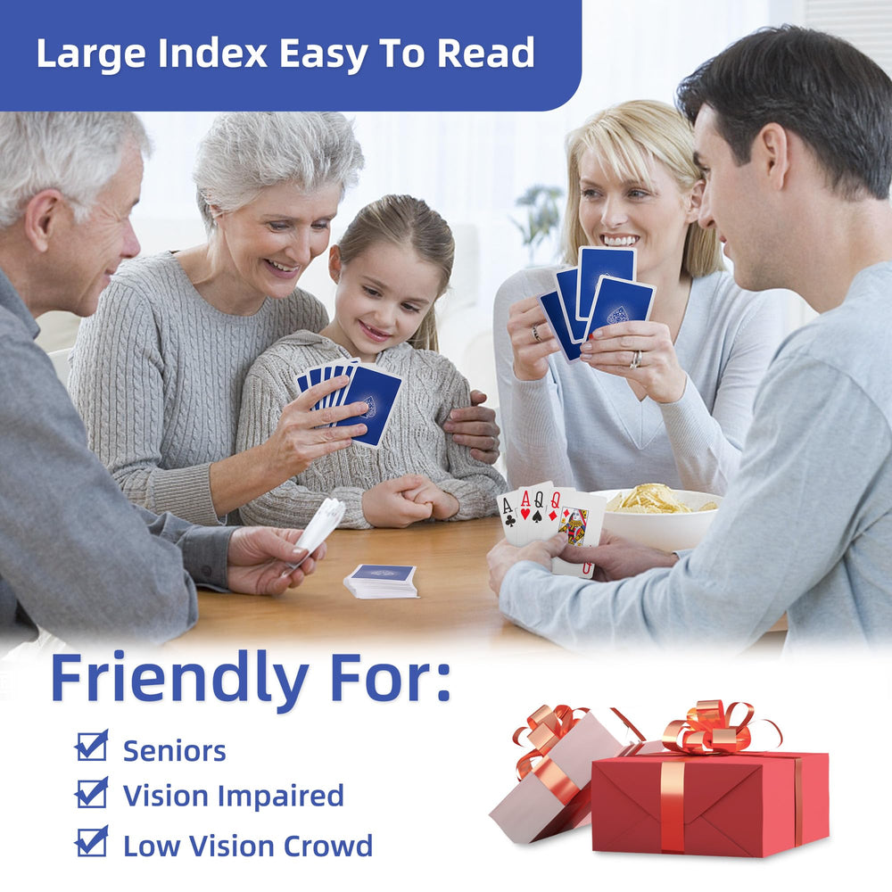 Fanwer card deck size 2.5 by 3.5 inches for comfortable handling.